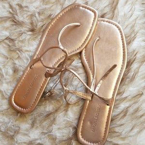 Banana Republic rose gold sandals